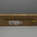 Adjustable Wheelchair Ramp 7FT Telescoping Portable Wheelchair Ramps for Steps Ramps for Wheelchair for Home with Storage Bag Aluminum Non-Skid Ramps 84" L x 7.4" W 600lbs Capacity (2 Pack)