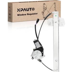 Front Driver Side Power Window Regulator with 2-Pin Motor Replacement for 07-17 Jeep Wrangler 2007 2008 2009 2010 2011 2012 2013 2014 2015 2016 2017, Wrangler JK 2018, Left, 748-912