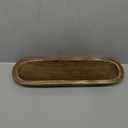 Wooden Decorative Farmhouse Dough Bowl Hand Carved Centerpiece (20 x 6 x 2 inches)