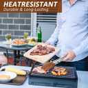 2 Pcs Walnut Wooden Kitchen Tongs with Wooden Tips, Kitchen Tongs Salad Tongs for Cooking-Stainless Steel Handle-Nonstick Cooking Tongs,Wooden Tongs Kitchen for Salad, Serving Food, Grilling