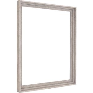 MCS Canvas Float Frames 16x20 Frame, Gray Woodgrain Finish Frame for Finished Canvases, Vertical & Horizontal Wall Hanging Large with Adhesive for Canvas Paintings (1-Pack)