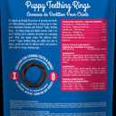 N-Bone Puppy Teething Rings Grain-Free Blueberry & BBQ Flavor Dog Treat, 6 Count Bag, 7.2-oz (EXP 05/04/27)
