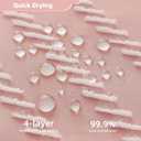 Siiluminisoy Pink Shower Curtain with Tassel Woven Fabric Boho Shower Curtain Cute Farmhouse Textured Tufted Chevron Striped 72 x 72 Bathroom Shower Curtain