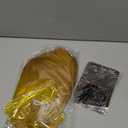 PLULON Gold Short Bob Wig with Bangs for Women, Colorful Neon Short Bob Synthetic Hair Wigs with Hair Cap Heart Sunglasses for Adults Girls Men Daily Bachelorette Halloween Costume Party Supplies