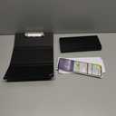 MOAIYU Folding Nursing Clipboard for Students, Nurses Doctors, 3 Layer Foldable Clipboard Pocket Writing Pad with Elastic Band, 2Pcs