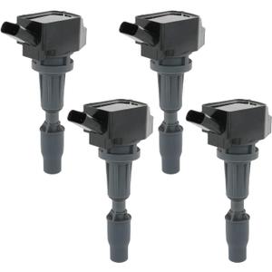 Set of 4 Ignition Coil Pack Compatible with Hyundai Sonata Santa Fe Tucson Kia Optima Sorento Sportage Stinger Genesis G70 L4 2.0L Replace# UF764, 27300-2GGA0, GN10730, C988, E1264, IC871