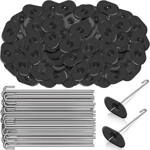 Solar Panel Bird Guard Fastener Clips Guard Clips Kit for Bird Pigeon Fence Roll Kit Stainless Steel Critter Fastener for Solar Panel Bird Wire Pigeon Fence(120 Sets)