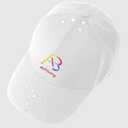 Men Adjustable Baseball Cap with Curved Breathable Quick-Drying Laser-Cut Mesh Back Closure Hat (White)