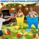 Granny Pants Yard Game, Granny Pants Party Game with Oversized Pants Bouncy Balls Ground Stakes Storage Bag and Air Pumps, Outdoor Tossing Games for Adults Family Carnival Party Reunion Gathering
