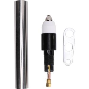 Plasma Cut Torch Head, Straight Handle Stainless Steel 1in Cutting Thick Plasma Torch Head for Cut50p Cut55p Cut60p Plc55p Plasma Cutter Straight Torch Body Replacement