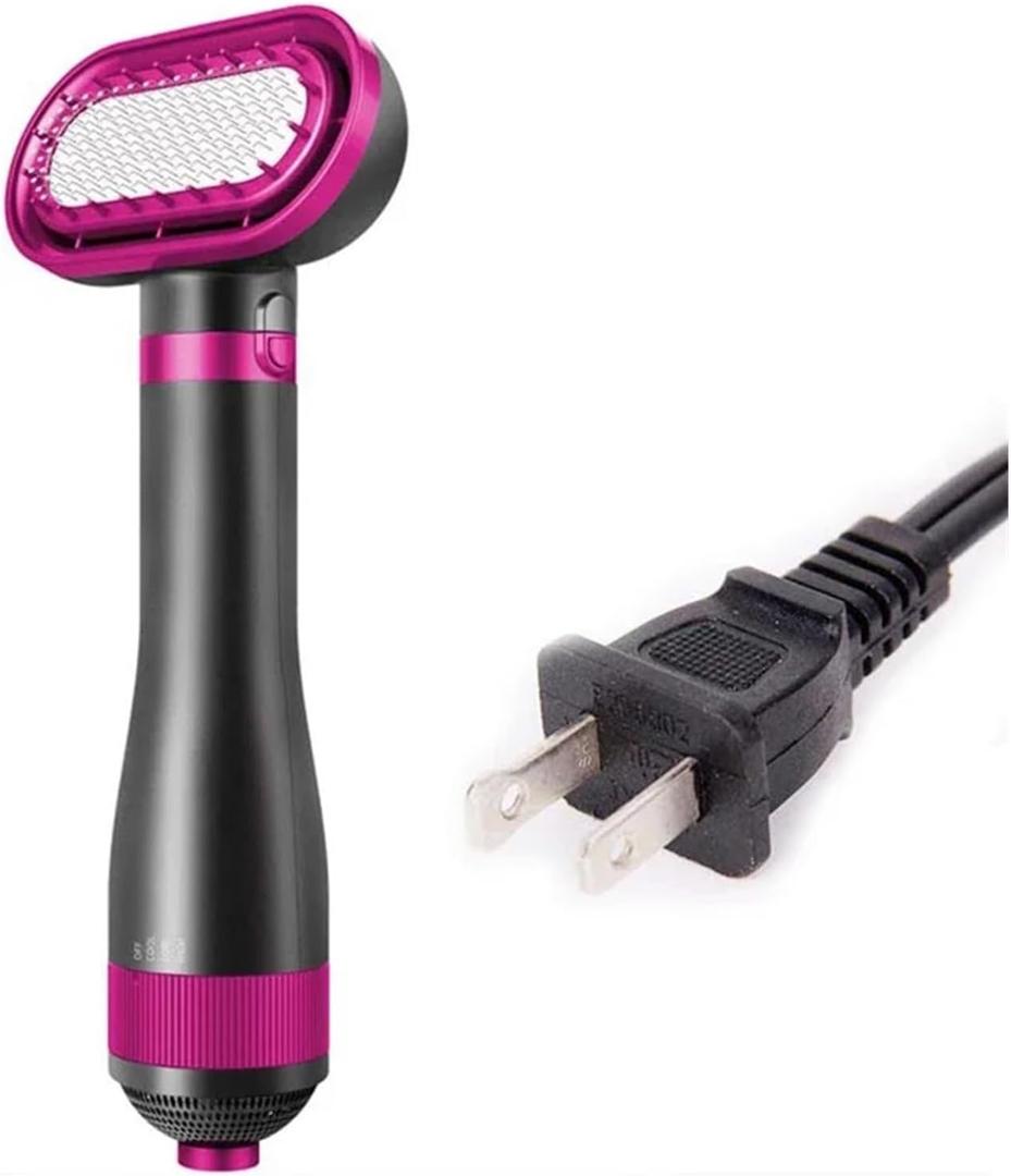 2-In-1 Pet Hair Dryer Low Noise Massage 3 Modes Professional Home Grooming Drying Cat Dog Hair Dryer Comb Brush(US-Red)