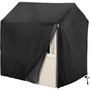 Iceberg Elf Outdoor Playhouse Cover, Plastic Playhouse Special Waterproof Covers 45" Lx 40" W x 50" H 640D ( Heavy Duty Oxford Fabric ) Double Stitched Seam, AllWeather Protector (Black)