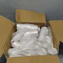 Aluf Plastics High Density Trash Bags, 10 Gallon, 1000 Count, 6 Micron (eq), 24" x 24", Clear, for Bathroom, Office, Industrial, Commercial, Janitorial, Municipal, Recycling