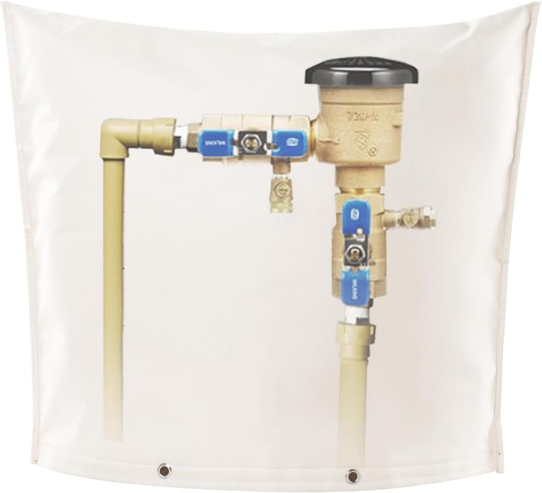 Insulated Backflow Preventer Cover 29”W x 29”H, Backflow Covers for Outside, Sprinkler Covers for Outside for Winter Pipe Freeze Protection, Water Sprinkler Valve Box & Controller