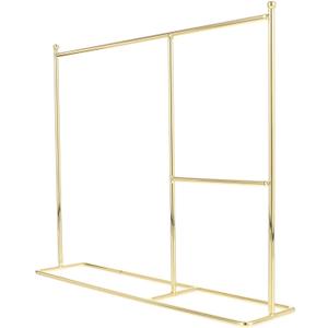 HOMSFOU Doll Clothes Rack for 18 Inch Dolls Mini Fashion Dream Wardrobe Doll Hanger Organizer for Clothes Storage and Dollhouse Bedroom Accessories