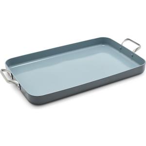 GreenPan Valencia Pro 18" x 11" Double Burner Griddle Pan, Induction Suitable, Ceramic Nonstick PFAS-Free, Rectangular Stovetop Cookware, Stainless Steel Handles, Dishwasher, Oven & Broiler Safe, Gray GreenPan Valencia Pro 18" x 11" Double Burner Griddle Pan, Induction Suitable, Ceramic Nonstick PFAS-Free, Rectangular Stovetop Cookware, Stainless Steel Handles, Dishwasher, Oven & Broiler Safe, Gray