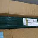 Green Metal Fence Post, Splicing 7 feet, T Post for Garden Fence, 8-Pack | No Dig Metal Stakes with Hooks for Chicken Wire Mesh Fencing, Welded Wire Fence, Steel Poles for Plant Temporary Netting