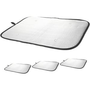 4-Pack Rv Door Window Shades Blackout Rv Window Cover for Camper Suction Cup Install Heat Sun Protection, 24"×16"