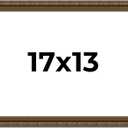 Poster Palooza 17x13 Ornate Antique Gold Complete Wood Picture Frame with UV Acrylic Plexiglass, Foam Board Backing & Hardware Included