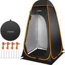 Chihee Outdoor Privacy Shelter Pop Up Camping Bathroom Tent Pod Portable Changing 1 Room Instant Camp Toilet Stall Shower Tents Dressing Room Foldable with Cover Floor Carry Bag Hiking Fishing