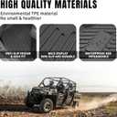 TPE Floor Mats for Polaris Ranger Crew XP 1000 2019+, 4PCS