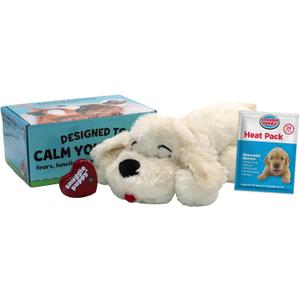 Original Snuggle Puppy Toys - Heartbeat Puppy for Dogs - Pet Anxiety Relief and Calming Aid - Comfort Dog Toys for Behavioral Training (1 Count (Pack of 1), Golden)