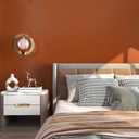 VEELIKE Matte Brown Peel and Stick Wallpaper 24''x354'' Wide Thick Terracotta Brown Contact Paper for Cabinets Desk Accent Walls Removable Self Adhesive Terracotta Wallpaper for Bedroom Living Room