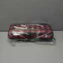 WERNNSAI Christmas Kitchen Mat - 2 Piece Kitchen Mats Set Red Buffalo Plaid Indoor Floor Mats Non-Slip Kitchen Backing Area Rugs Xmas Door Carpet for Home Christmas Decor (17 x 47+17 x 30)