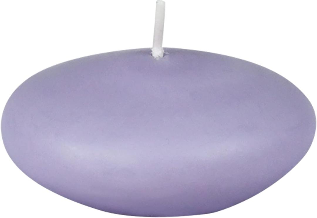 Zest Candle 12-Piece Floating Candles, 3-Inch, Lavender