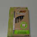 BIC Ecolutions Clic Stic Retractable Ballpoint Pens, Medium Point, Black Ink, 10/Pack (CSEM10-BLK)