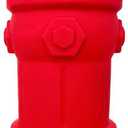 BARK POTTY SOFT SILICONE FIRE HYDRANT POTTY TRAINING FOR SMALL DOGS, 4X7 IN, RED