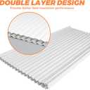 GCGOODS Window AC Side Panels with Double Layer, Insulation Window Air Conditioner Side Panel Kit, Adjustable Fits Up to 17 inch H x 10 inch W, 2 Pack