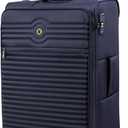 It Luggage Circulator 28" Softside Checked 8 Wheel Expandable Spinner, Maritime Blue (Medium)