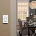 Lutron Caseta Smart Claro Accessory Switch for 3-way. For use only with Diva Smart Dimmer or Claro Smart Switch, DVRF-AS-WH, White