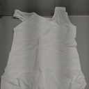 Nebility Womens' Waist Trainer Seamless Round Neck Tummy Control Shapewear Bodysuit (Medium-Large, White)