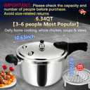 8-in-1 Stainless Steel Pressure Cooker 6 Quart with 8 Safety Features Fast & Even Cooking for Healthy Mealspressure cooker 6+ quart olla express para cocinarpressure rice cooker