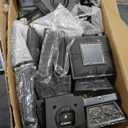 SIEDiNLAR Solar Post Lights Outdoor 2 Modes LED Deck Fence Cap Light for 4x4 5x5 6x6 Posts Patio Garden Decoration Warm White/Cool White Lighting Black (10 Pack)