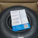 Set of 2 4.80-8 480x8 4.80x8 480-8 Trailer Tires with 8" Black Rims, 5 Lug on 4.5" Bolt Pattern, Load Range C 6PR, Heavy Duty Replacement for Utility, Boat, Camper, Cargo Trailers