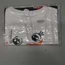 MOUSYA Women Dress Shirt Christmas Long Sleeve Tops Santa Printed Pullover Loose Plus Size T-Shirt Blouse with Pockets (White, S)