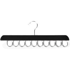 Belt Hanger for Closet 20 Hooks Belt Storage Organizer Wooden Belt Holder Tie Rack Hanger for Closet 360Rotating Space Tie and Belt Hanger for Tank Top Scarf Bra Hanger Men Women (A, 36X14X1.8cm)