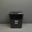 4.5 Gallon Plastic Swing-Top Trash Can, Garbage Can with Swing Lid, Black