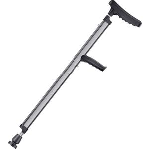 HOMLAND Adjustable Aluminum Walking Cane & Underarm Crutches with Pads and Handgrips, for Adults 150-190cm Tall