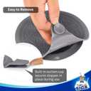MR.SIGA Silicone Bathtub Stopper, Drain Stopper for Shower, Sink, 5.1" Diameter, Grey, 3 Pack