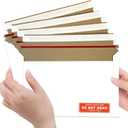Cheardia 120 Pack Thick White Rigid Mailers with Self Adhesive Seal, 9.5 x 6.2 Inch Cardboard Envelopes Photo Mailers with Label for Protecting Shipping Gift Cards, Documents, Invitations, DVD