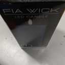 Melrose FIA Wick Candle, Blue, Wax and Plastic, 3-inch Diameter x 8-inch Height