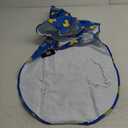 Dog Raincoat Poncho Double Layer Zip Rain Jacket with Removable Hood, Leash Hole for Small to XL Dogs and Puppies Ducks Blue - XL