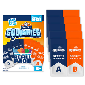 Elmer’s Squishies Refill Pack, Creates 5 Additional Mystery Characters