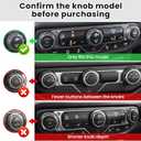 DIAMOOKY 8PCS Metal Button Knob Cover for Jeep Wrangler JL JLU 2018-2025 2026 & Gladiator JT Accessories Window Switch Button Cover Volume Radio Air Conditioner Headlight Switch Knob Cover (Red)