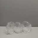 meekoo 3 Pcs Flower Acrylic Vase Cylinders Round Decorative 5 x 5 in Vase Break Resistant Acrylic Flower Cylinder for Centerpiece Home Wedding Decor(Clear, Classic)