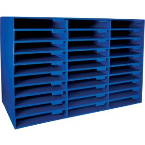 Pacon Classroom Keepers 30-Slot Mailbox, Blue (001318)